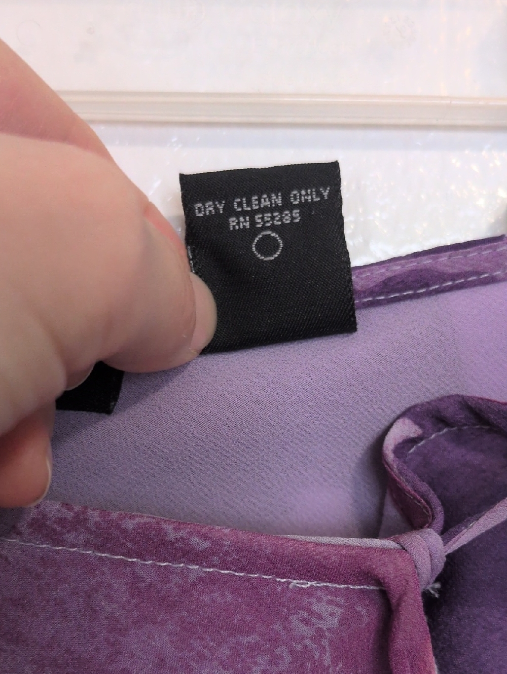 Vintage Express Purple Silk Wrap Skirt - Picture 9 of 11